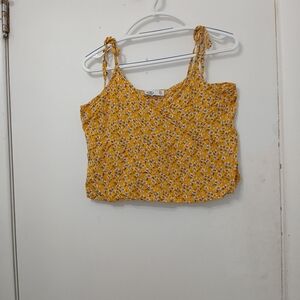 Hollister Yellow Floral Camisole Top